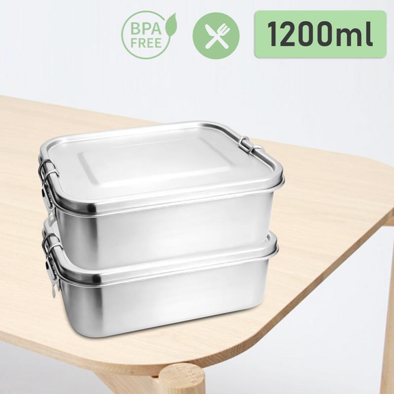 2x 1200ml lunch box inox lunch box inox lunch box maternelle sans BPA ...