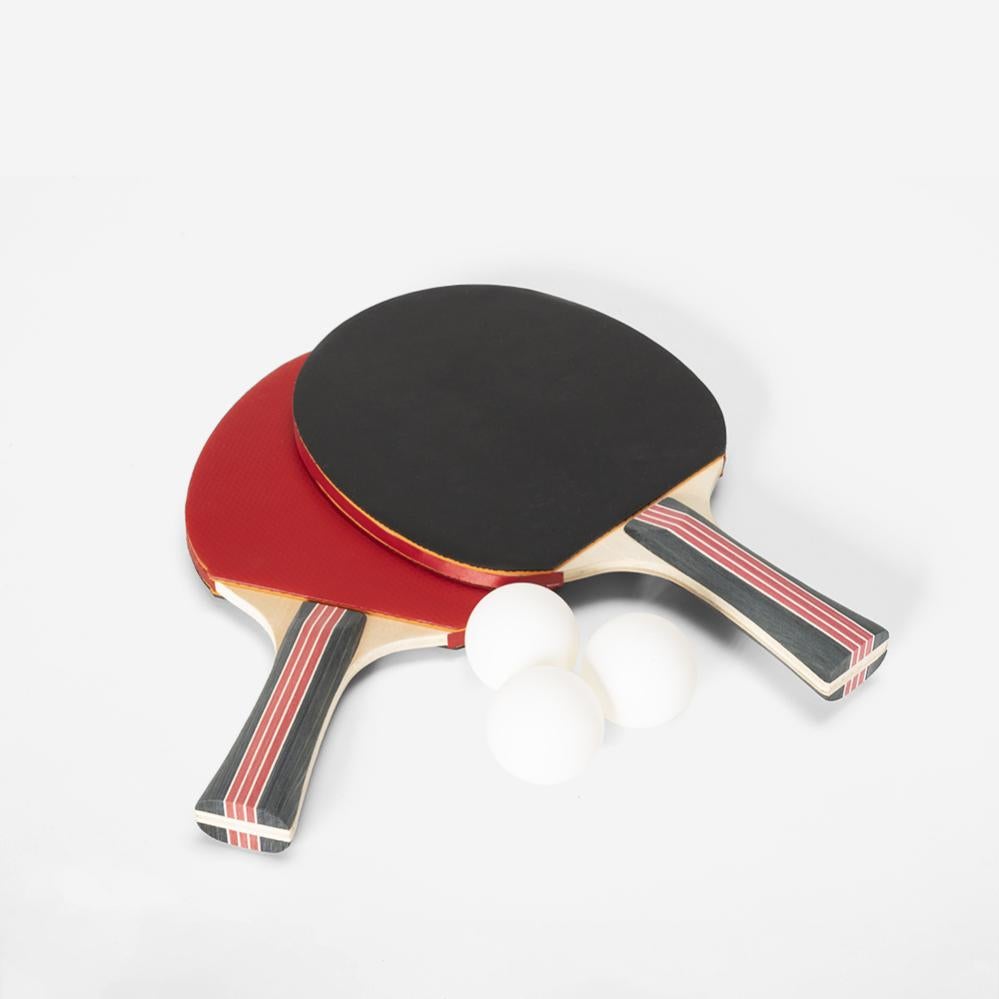 SET DI 2 RACCHETTE PER PING PONG CON 3 PALLINE TENNIS DA TAVOLO GIOCO PINGPONG - 5
