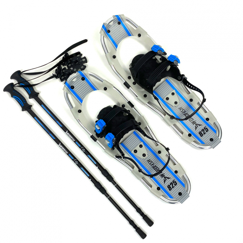 Raquettes à neige crampons en aluminium bâtons réglables Everest