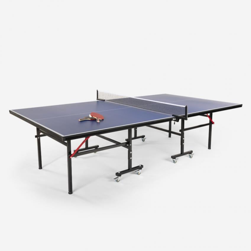GORICA Tavolo Ping Pong Pieghevole Racchette Palline Rete Incluse Interno Indoor cm 274 x 152 x 76