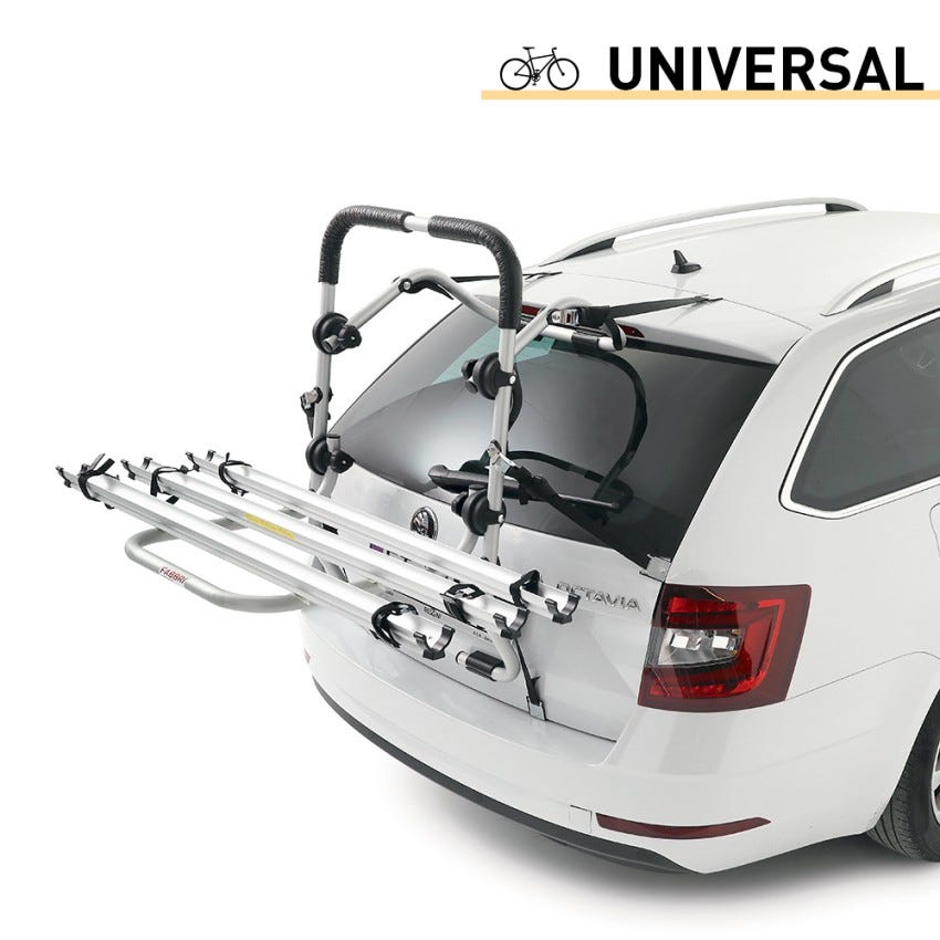 Porte-vélos universel en acier avec dispositif antivol pour barres de toit  de voiture