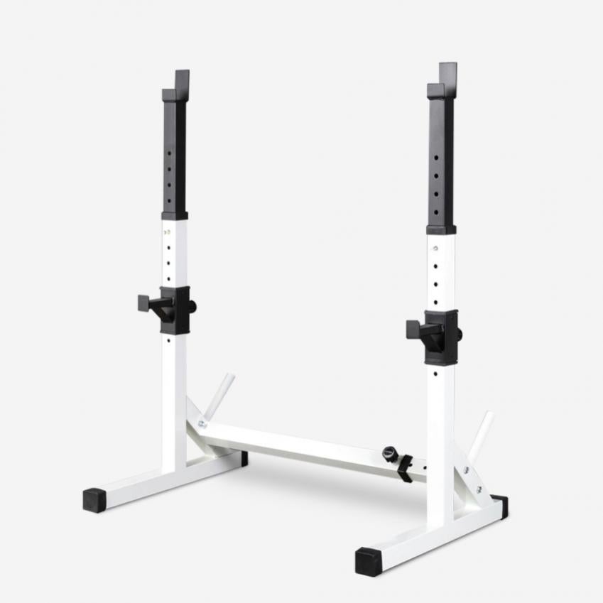 Rack De Squat Multifonctionnel Ajustable – Hauteur 80-150 Cm, Largeur 73-105 Cm – Structure Acier Antidérapante Pour Musculation à Domicile