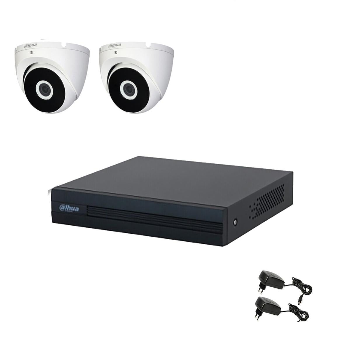KIT VIDEOSORVEGLIANZA HIKVISION 4 CANALI 5 MPX 2 TELECAMERE DOME 5 MPX 3k Hybrid Light Hdd 500gb 85310093 - Foto 2