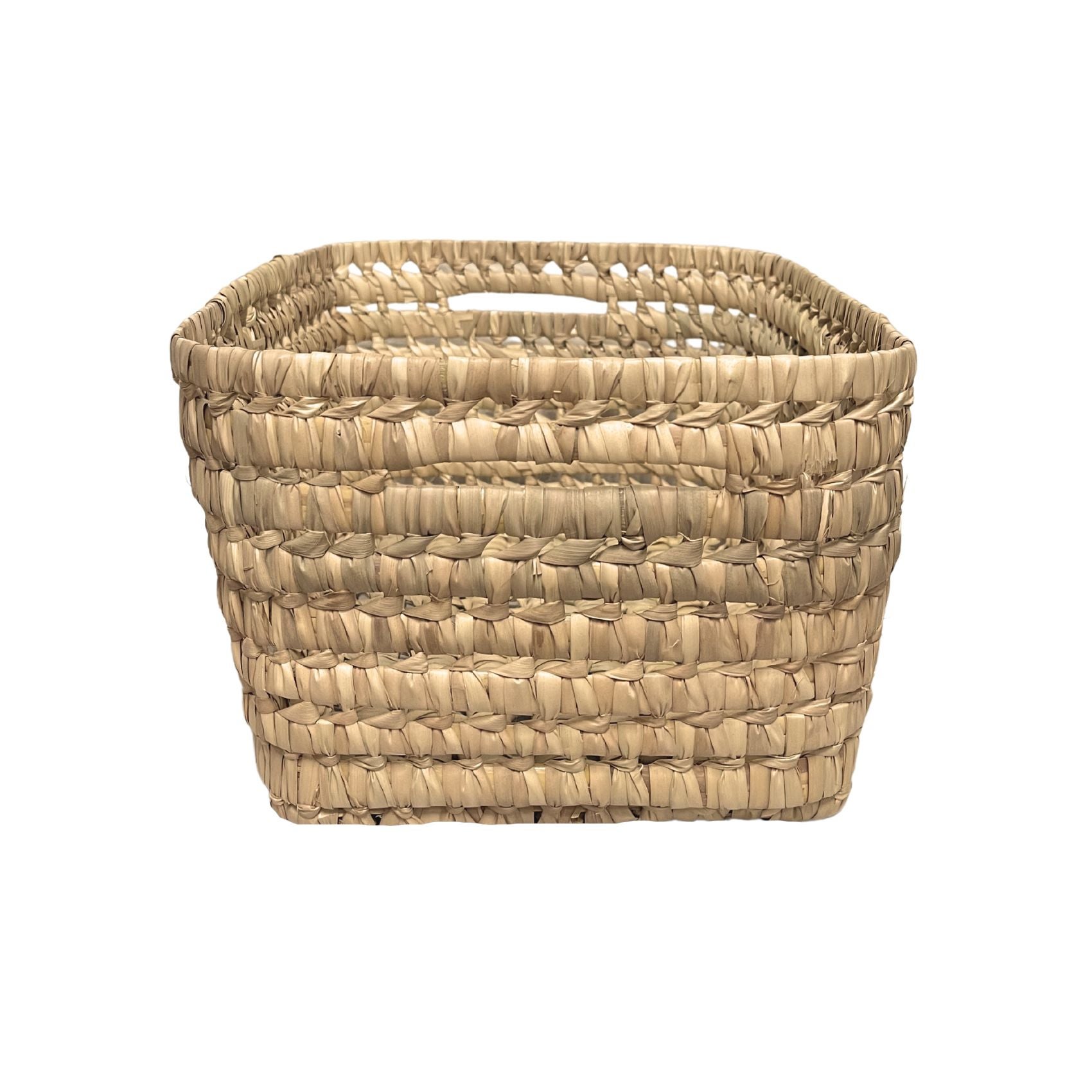 Panier de rangement rectangle Palm - Naturel - 37 x 24 x 17 cm - Osier ...