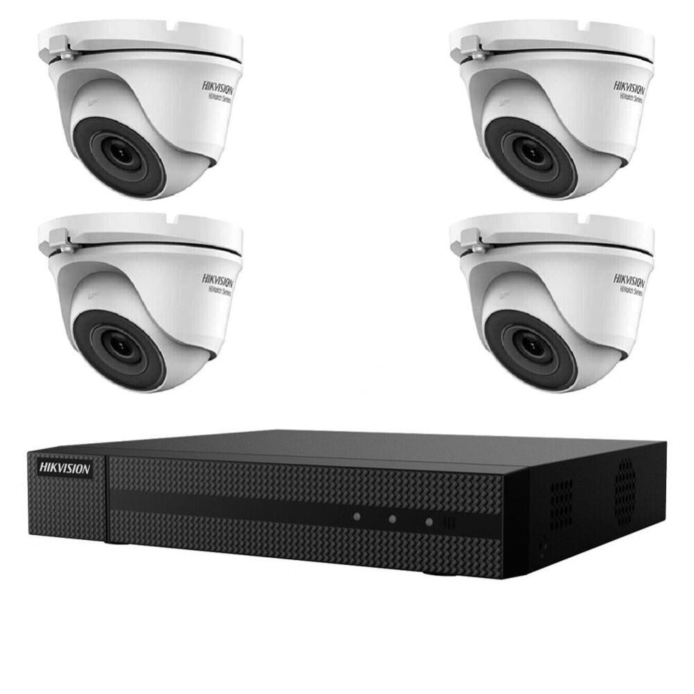 Kit Videosorveglianza IP PoE 4 Canali Con 4 Telecamere Bullet Audio E Visione Notturna 30m - RVT SECURITY