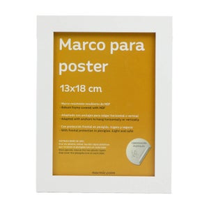 Marco de Madera 50x70 Cristal Blanco