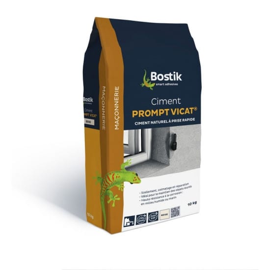 Ciment prompt VICAT P96 BOSTIK sac 10 kg 30124882 Leroy Merlin