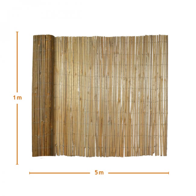 Brise vue canisse en petit bambou 1 x 5m - Conforama