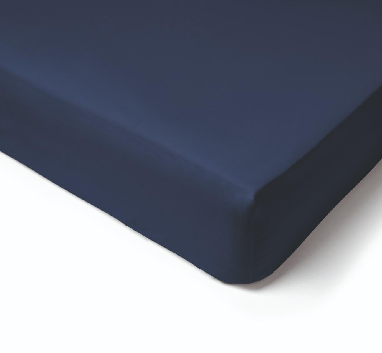 Drap housse en percale de coton bonnet 30 cm goti blanc Sensei Maison | La Redoute