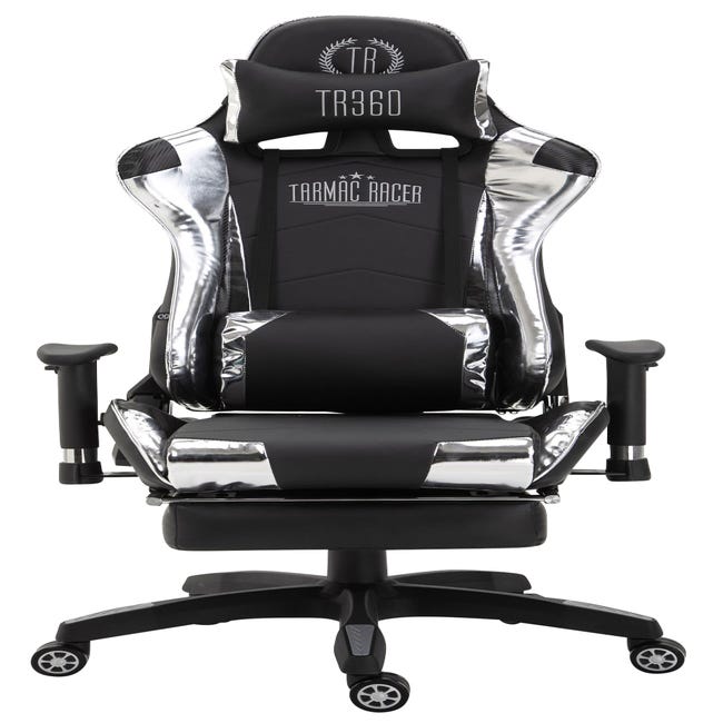 Chaise gaming chaise de bureau TURBO grise/noire