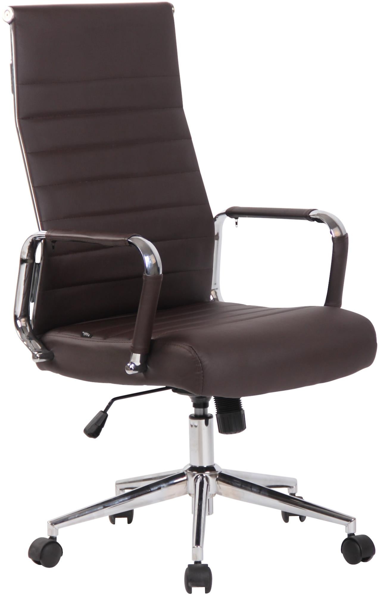 Relaxdays Sedia Girevole Per Bambini, Regolabile In Altezza, Seduta In Similpelle Max 120 Kg Hlp 81x51x51 Bianco 84634883