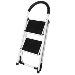 Scaletta multifunzione scala grigia 2 gradini pieghevoli per cucina di casa  escadas de dobrapel pedale largo