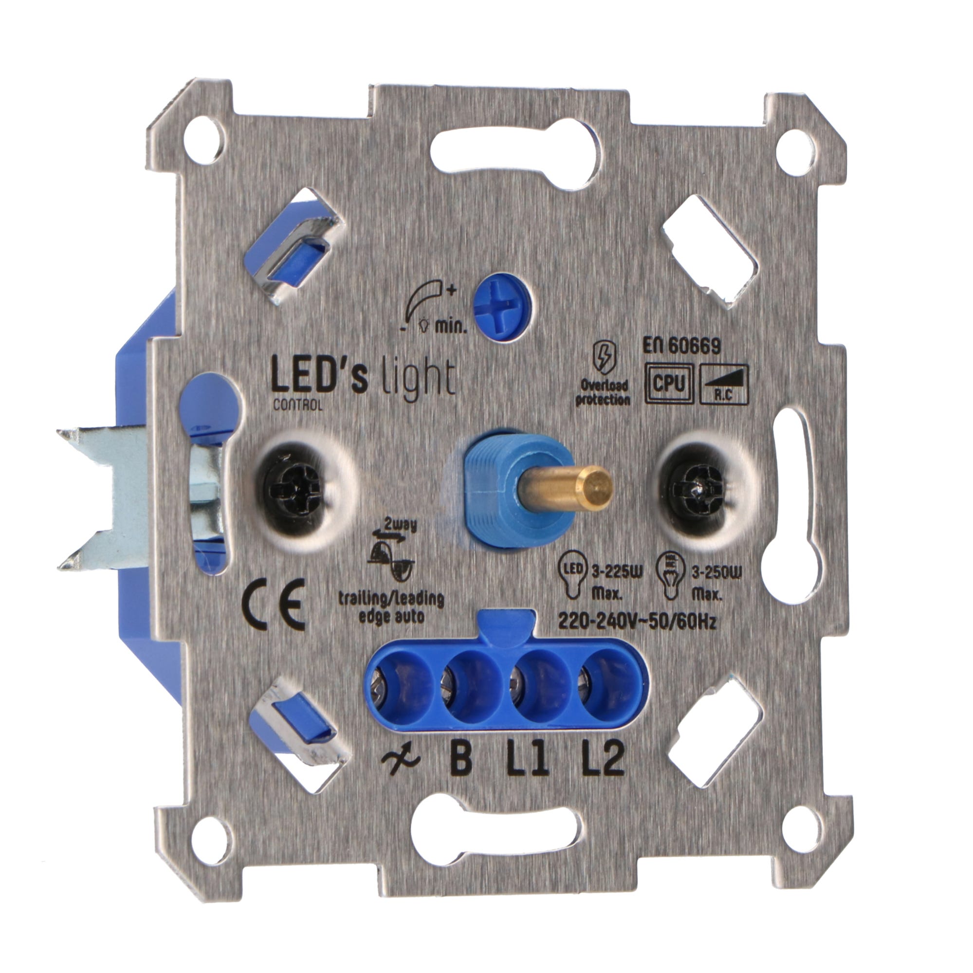 Regulador de intensidad LED universal giratorio hasta 225W - Apto  conmutación