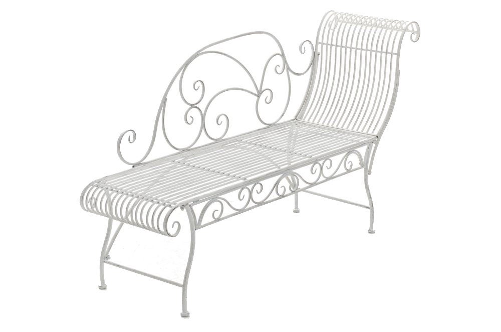 Tumbona de jardin karma blanco