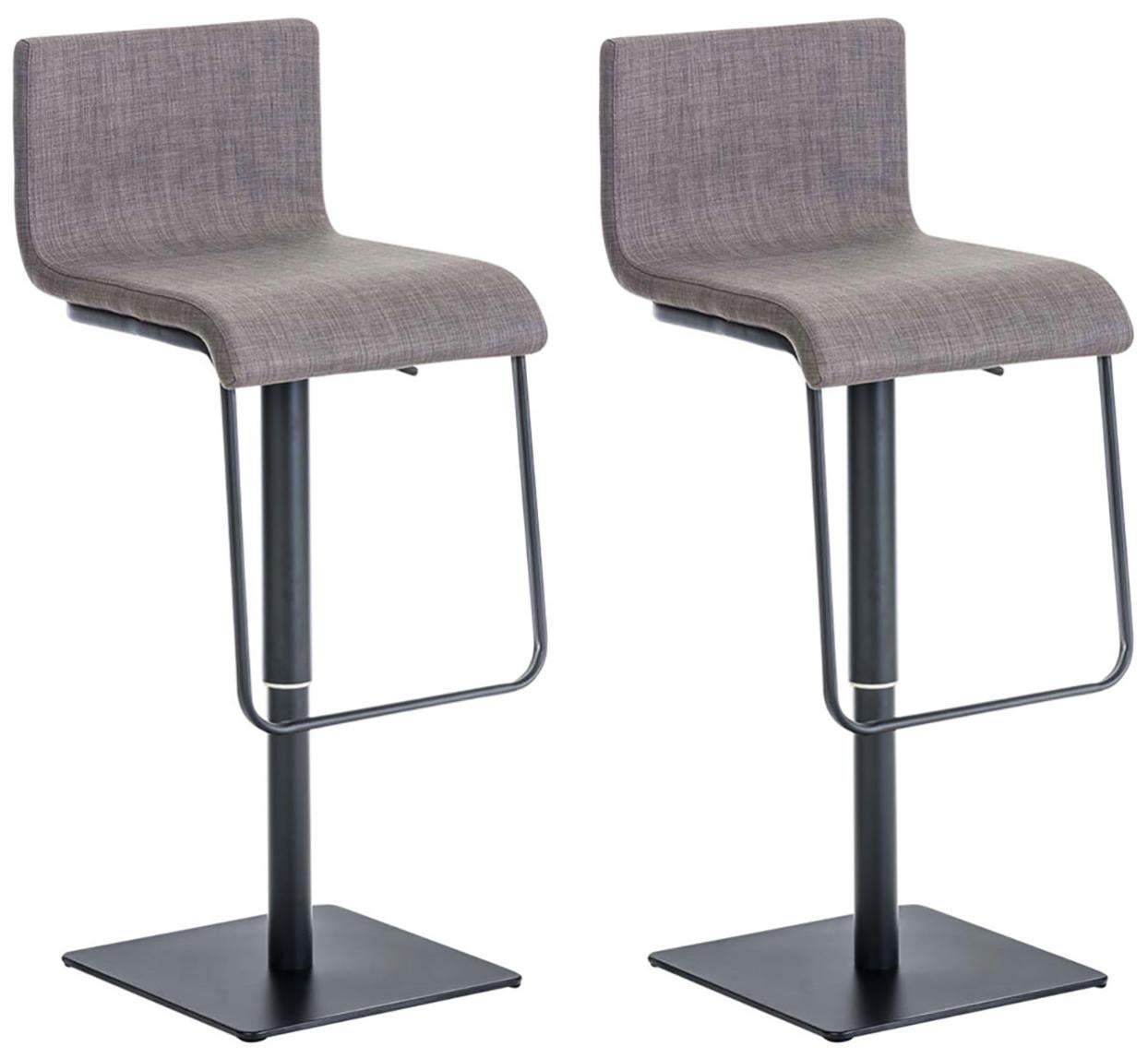 Set 2 Sgabelli Da Bar Con Schienale - Design Chesterfield, Tessuto E Legno, H 113 Cm, Marrone - Foto 8