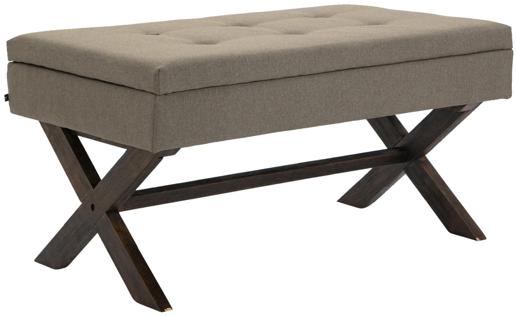 HOMCOM Panca Contenitore Pieghevole 67L in Velluto Crema | Aosom Italy