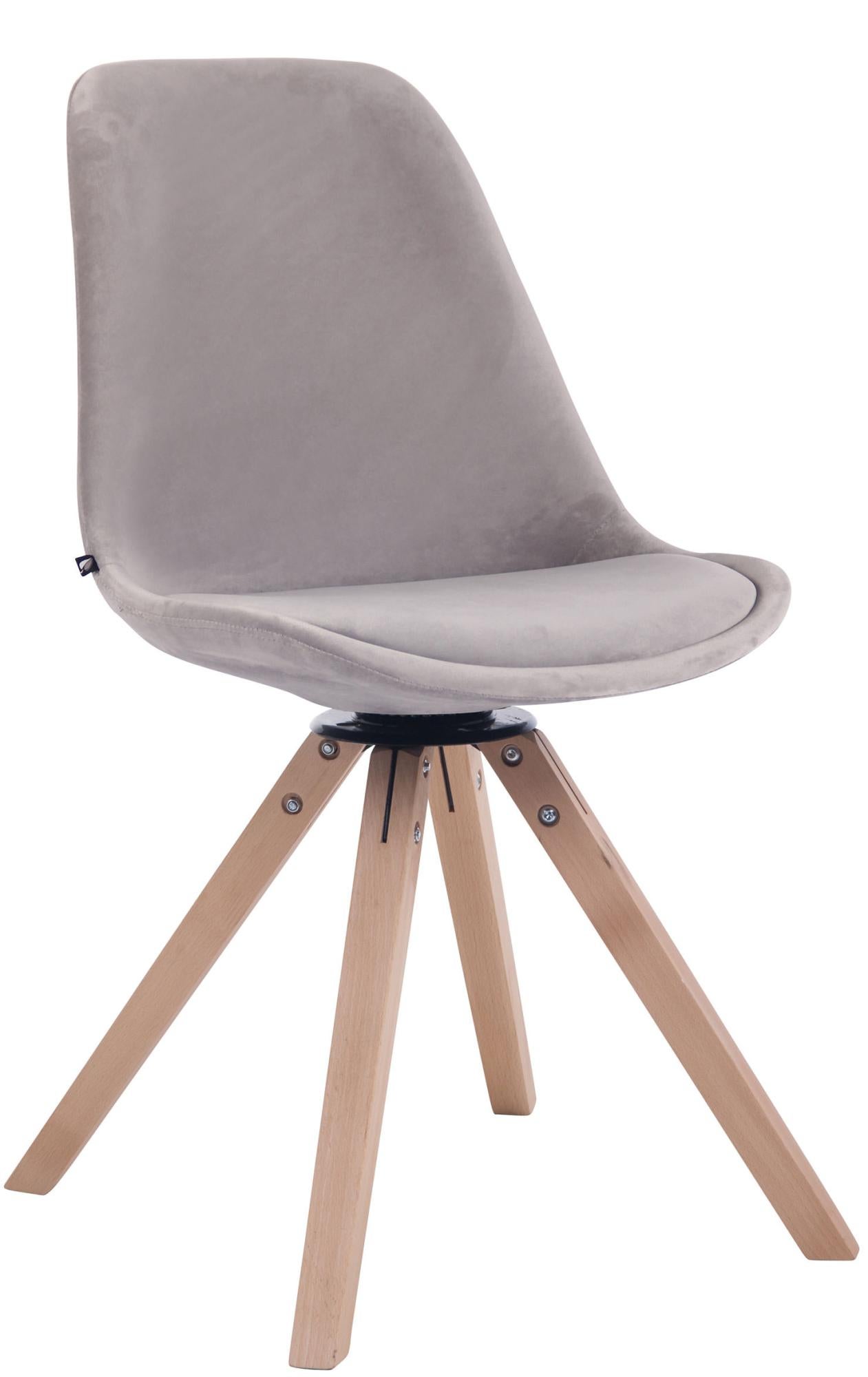 Sedia Girevole TARVISO I | Imbottita In Tessuto Morbido | Design Moderno Per Cucina E Sala Da Pranzo | Hjh LIVING