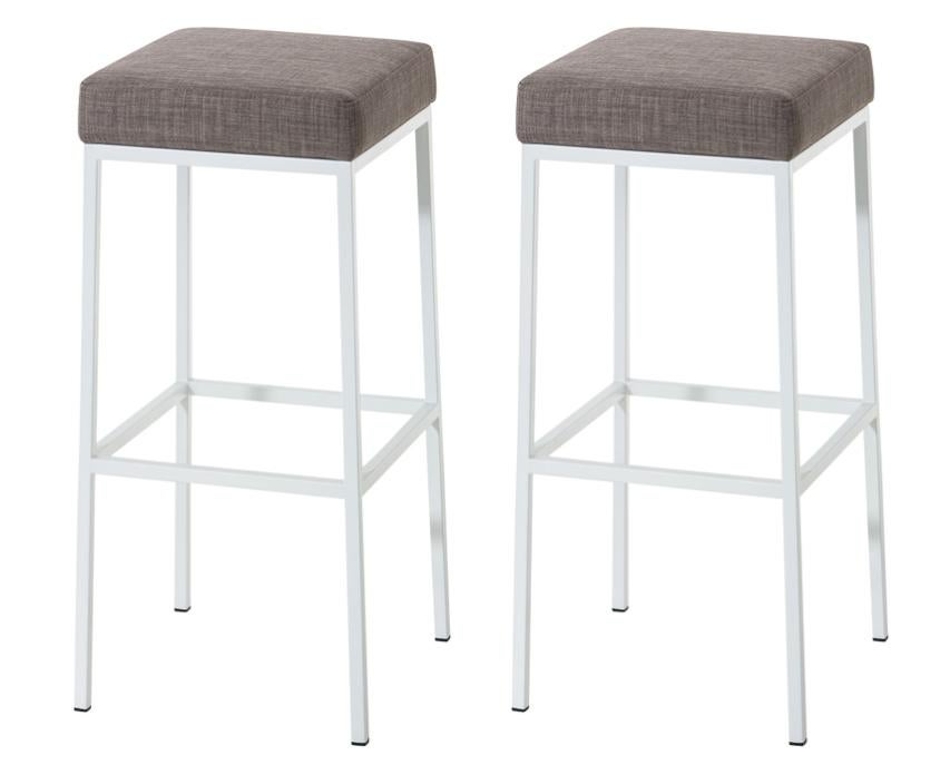 Lsoiup Set di 2 sgabelli da bar ad altezza bancone, sgabelli da bar vintage in pelle PU con schienale per isola cucina, sedia con gambe in legno massello con poggiapiedi