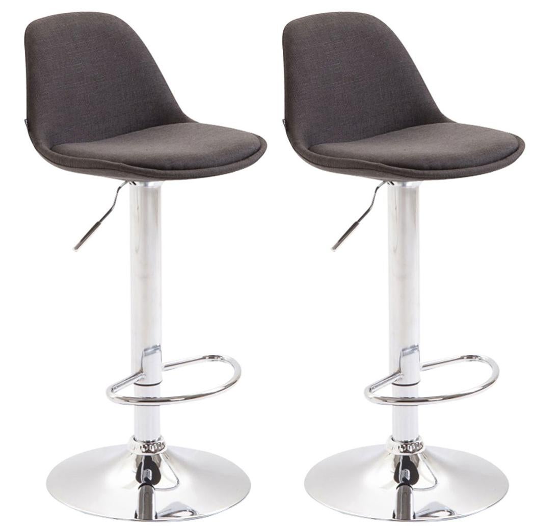 Sgabello In Polipropilene Grigio Scuro Con Struttura In Metallo - AGE 2 Pezzi 87224403 - 14