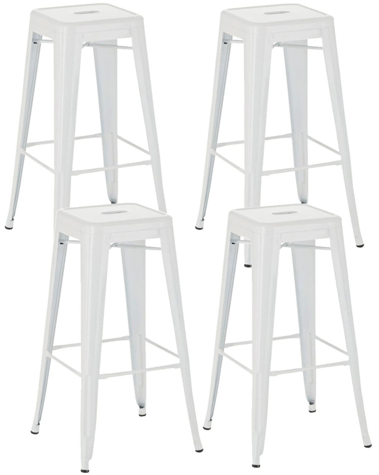 COSTWAY Set di 4 Sgabelli da Bar, Sgabelli Senza Schienale da 72 CM con