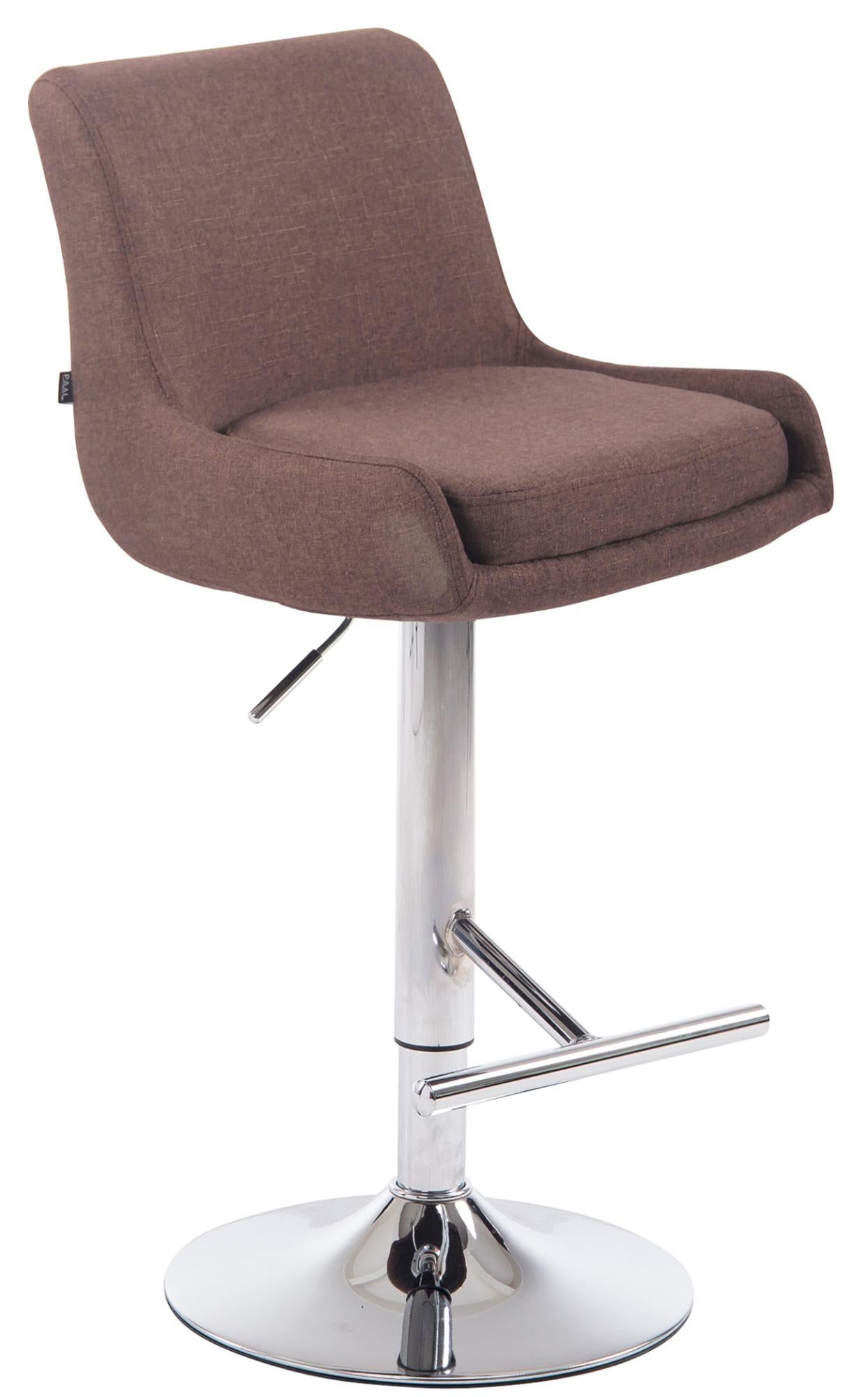 GUBI Sgabello da bancone 3D, 65 cm, base pattino, acciaio inox - Dedar
