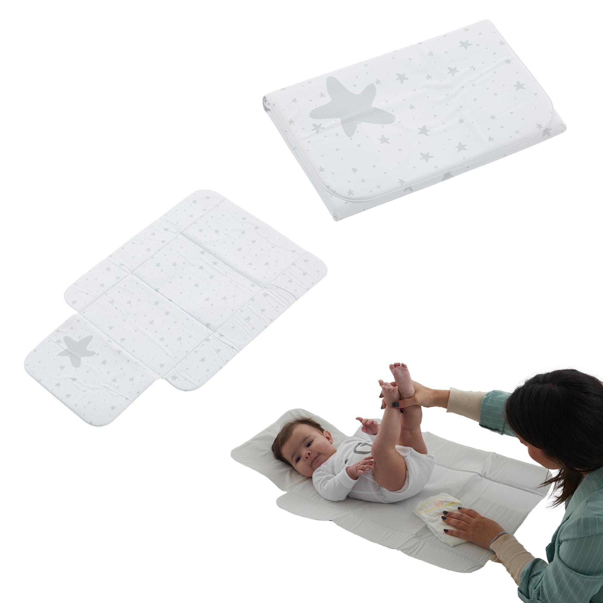 Cambiador de pañales portátil – Cambiador de pañales plegable impermeable –  Cambiador de pañales de viaje – Cambiador de pañales ligero para bebé –