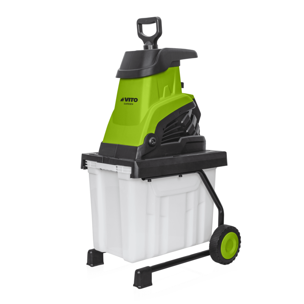 Broyeur de végétaux 2500W Bac 45 Litres Branches 45mm Elagage Jardinage