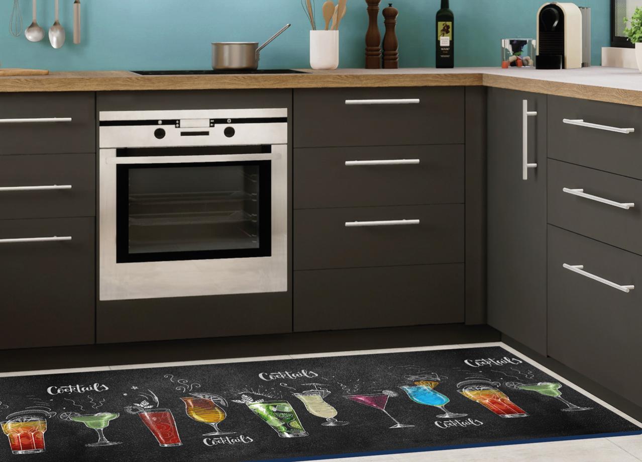Tappeto Passatoia Cucina Antiscivolo Sottolavello Digitale Fantasie Varie