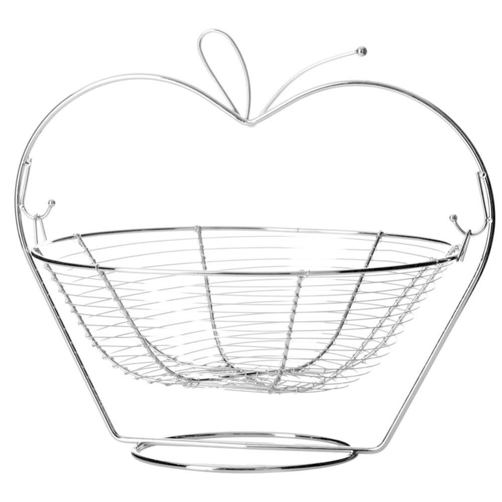 Cestino Portafrutta Relaxdays In Metallo Nero - Fruttiera Rotonda 13x27 Cm, 6 Litri, Design Aperto - Foto 13