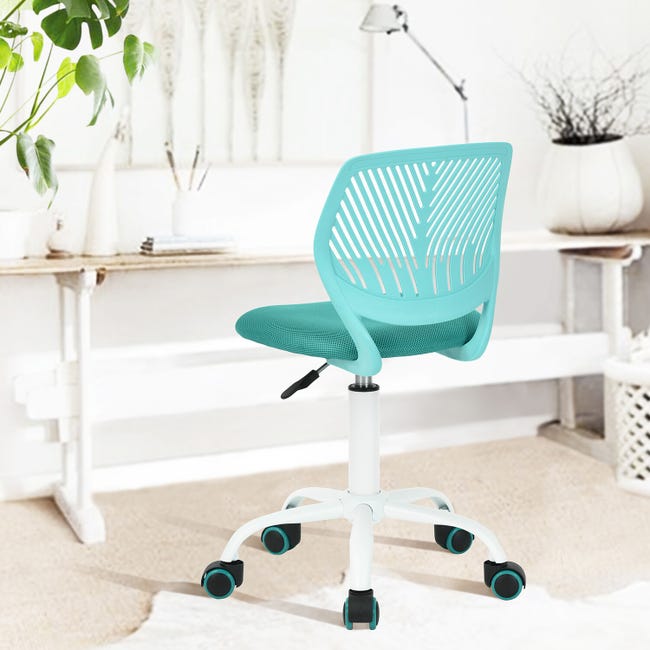 URBAN MEUBLE Chaise de bureau scandinave vert pivotant réglable hauteur  d'assise 46-55cm pas cher 
