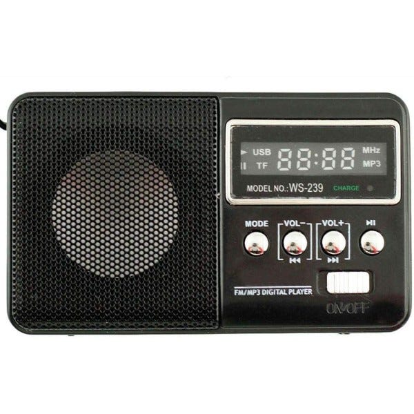 Trade Shop - Speaker Wireless Bluetooth Ricaricabile Altoparlante Radio Fm  Portatile Q-y7000
