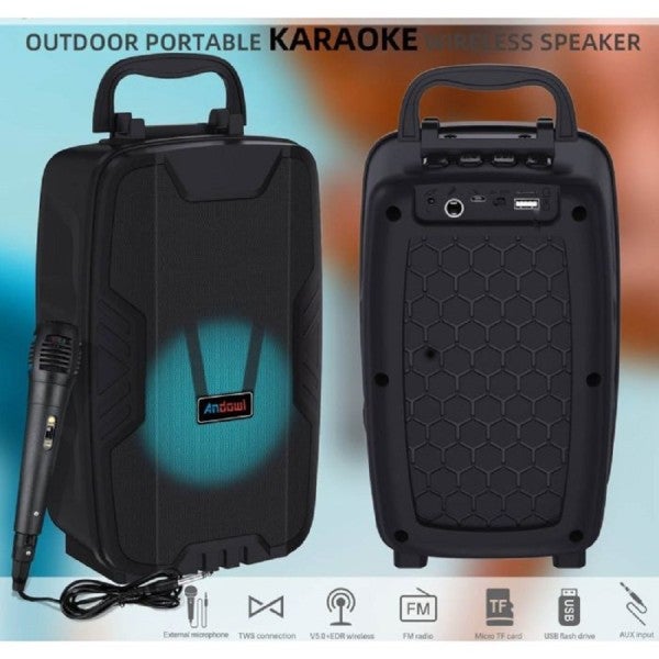 Trade Shop - Speaker Wireless Bluetooth Ricaricabile Altoparlante