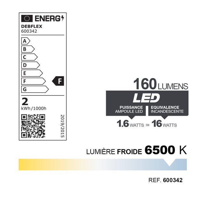 AMPOULE LED REFRIGERATEUR - 1,4W - E14 blanc - 0068063 - UNIVERSEEL