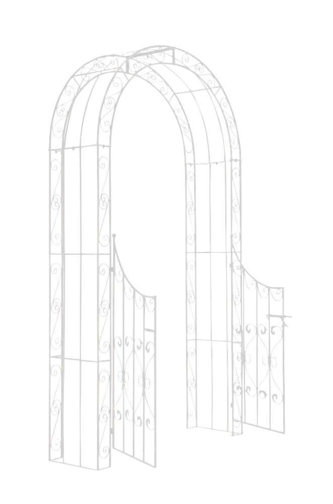Arco per rosone in metallo con vaso Versailles in acciaio zincato a caldo Arco per rosone in metallo con vaso Versailles in acciaio zincato a caldo