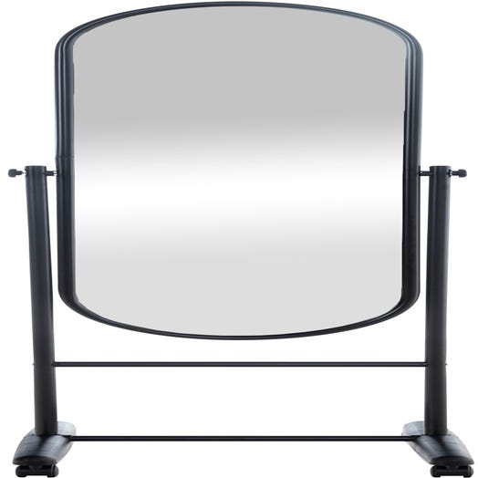 Espejo de pie de pie de cuerpo entero de metal ovalado de gran tamaño de  1500 mm, blanco y negro para sala de estar