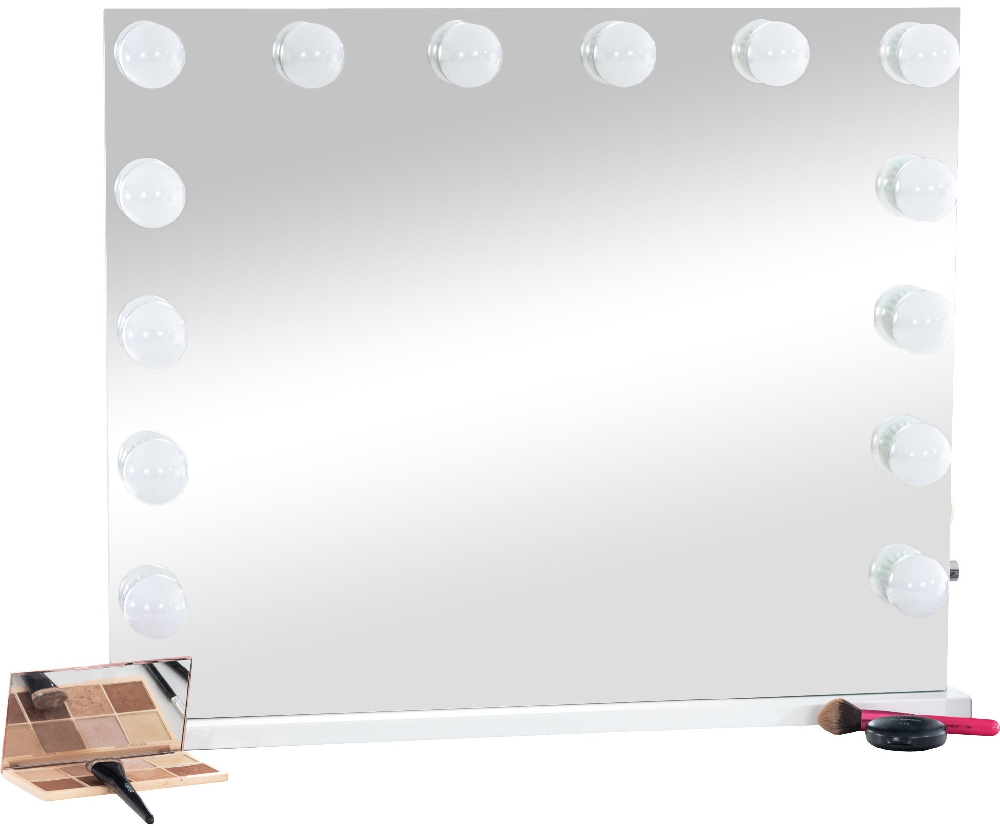 Miroir Led de Maquillage Palmdale avec lumière réglable et port USB Blanc