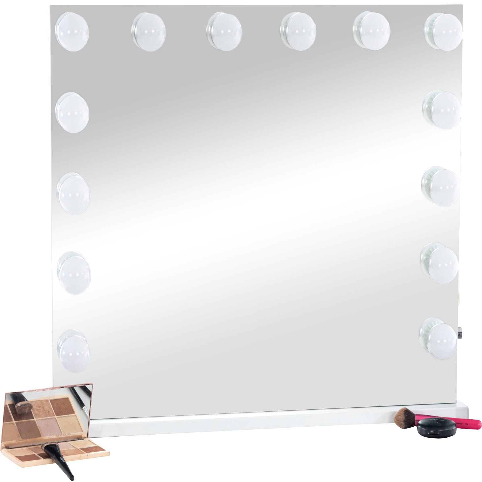 Miroir de maquillage hollywood avec 15 ampoules led dimmables