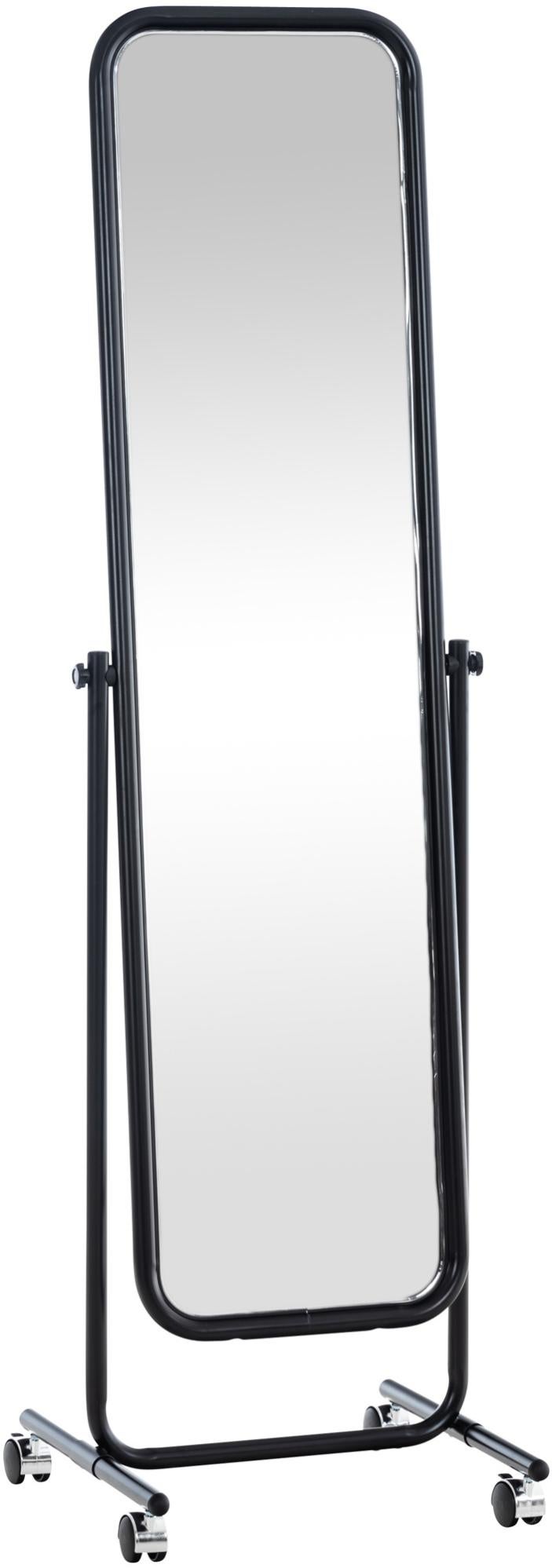 Specchio ad arco a tutta lunghezza, 40,6 x 149,9 cm, specchio da parete con vetro infrangibile, da pavimento, da appendere o appoggiare, specchio ad arco alto con supporto telaio in lega di