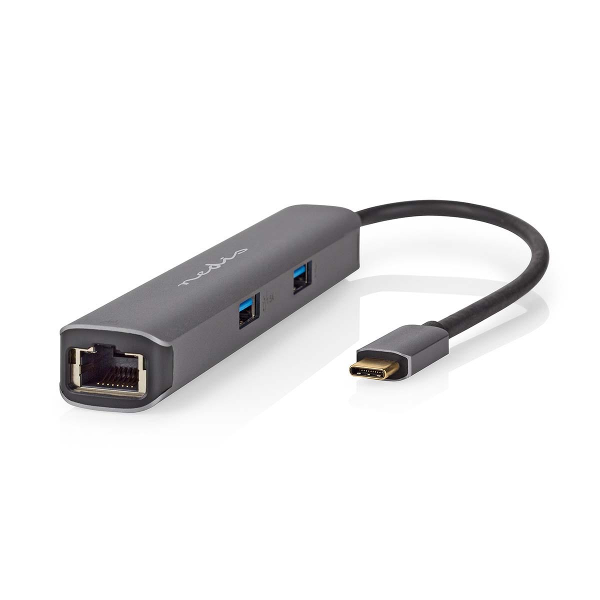 Adaptateur Multi-Ports USB USB 3.2 Gen 1 USB-C™ Mâle RJ45 Femelle