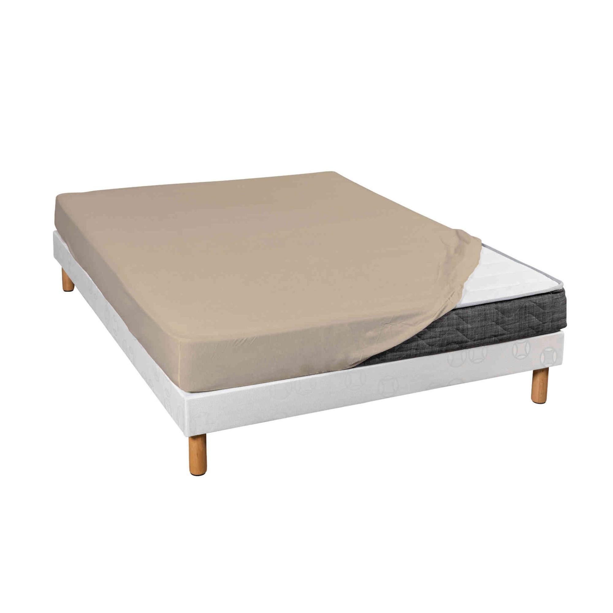 NatureMark Lot De 2 Draps-Housses En Jersey Pour Enfant, 100% Coton, Dans De Nombreuses Tailles Et Couleurs, Qualité De La Marque Öko-Tex Standard 100, 70 X 140 Cm, Sable/Beige
