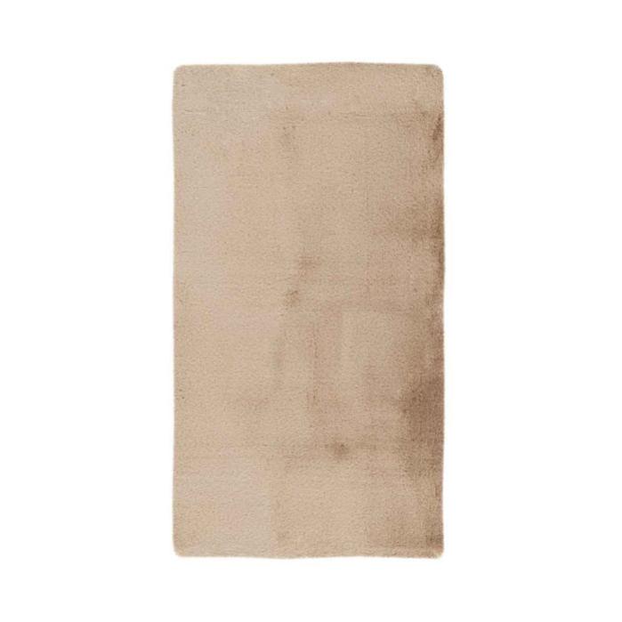 Paris Prix Tapis De Bain Fait à La Main "rabbit" Beige 65 X 100 Cm