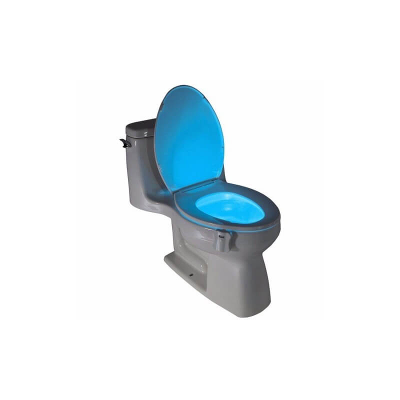 Pack de 3 Eclairages led 8 couleurs pour WC à détecteur de mouvement pour  cuvette, siège WC