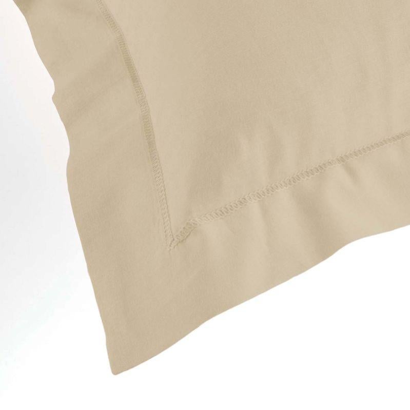 Taie D’oreiller Today à Volant Plat – Coton 75x75 Cm, Vert émeraude, Finition Rabat 15 Cm