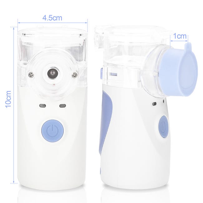 Nébuliseur Inhalateur électrique Nébuliseur silencieux pour enfants et  adultes Inhalateur aérosol portable rechargeable par câble USB Rapide et  efficace