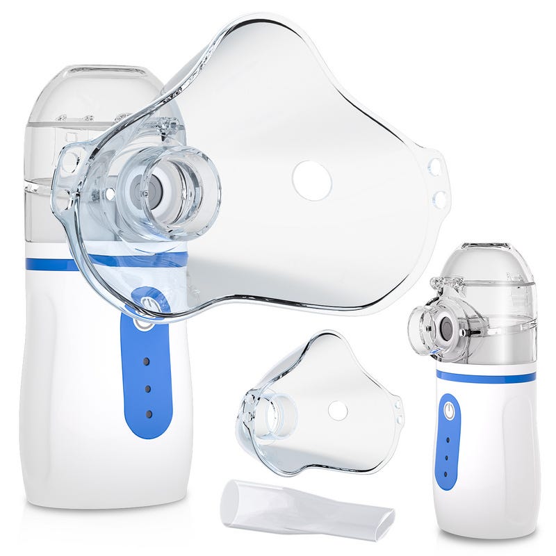 Nébuliseur Inhalateur électrique Nébuliseur silencieux pour enfants et  adultes Inhalateur aérosol portable rechargeable par câble USB Rapide et  efficace
