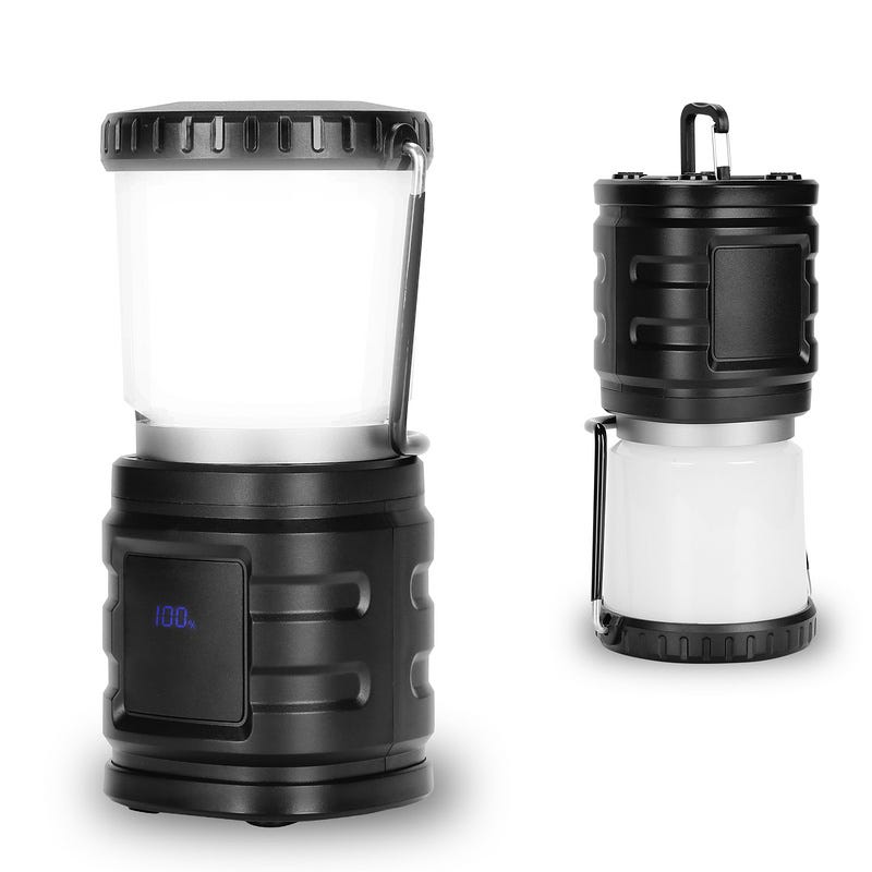 Lanterna da Campeggio Ricaricabile USB, 700Lumen, Lampada LED da Campeggio  Impermeabile per Campeggio, Escursionismo, Pesca