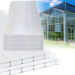 Panneaux En Polycarbonate Transparent De 4mm/4.5mm/10mm, Panneau  D'ensoleillement Pour Couverture De Serre, Dôme Géodésique, Matériau De  Construction Transparent - Panneaux Décoratifs - AliExpress