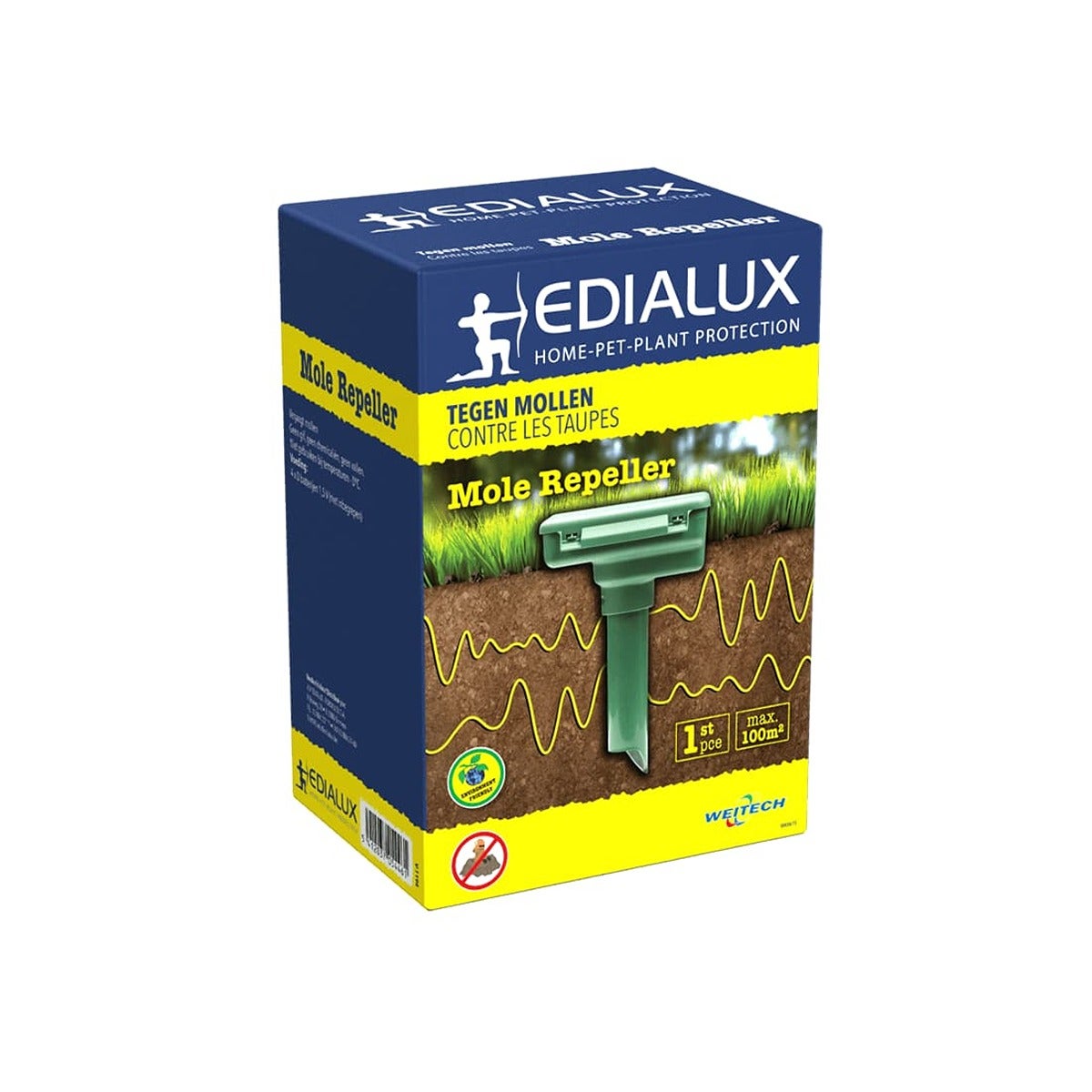 Edialux Mole Free chasse-taupes à ultrasons