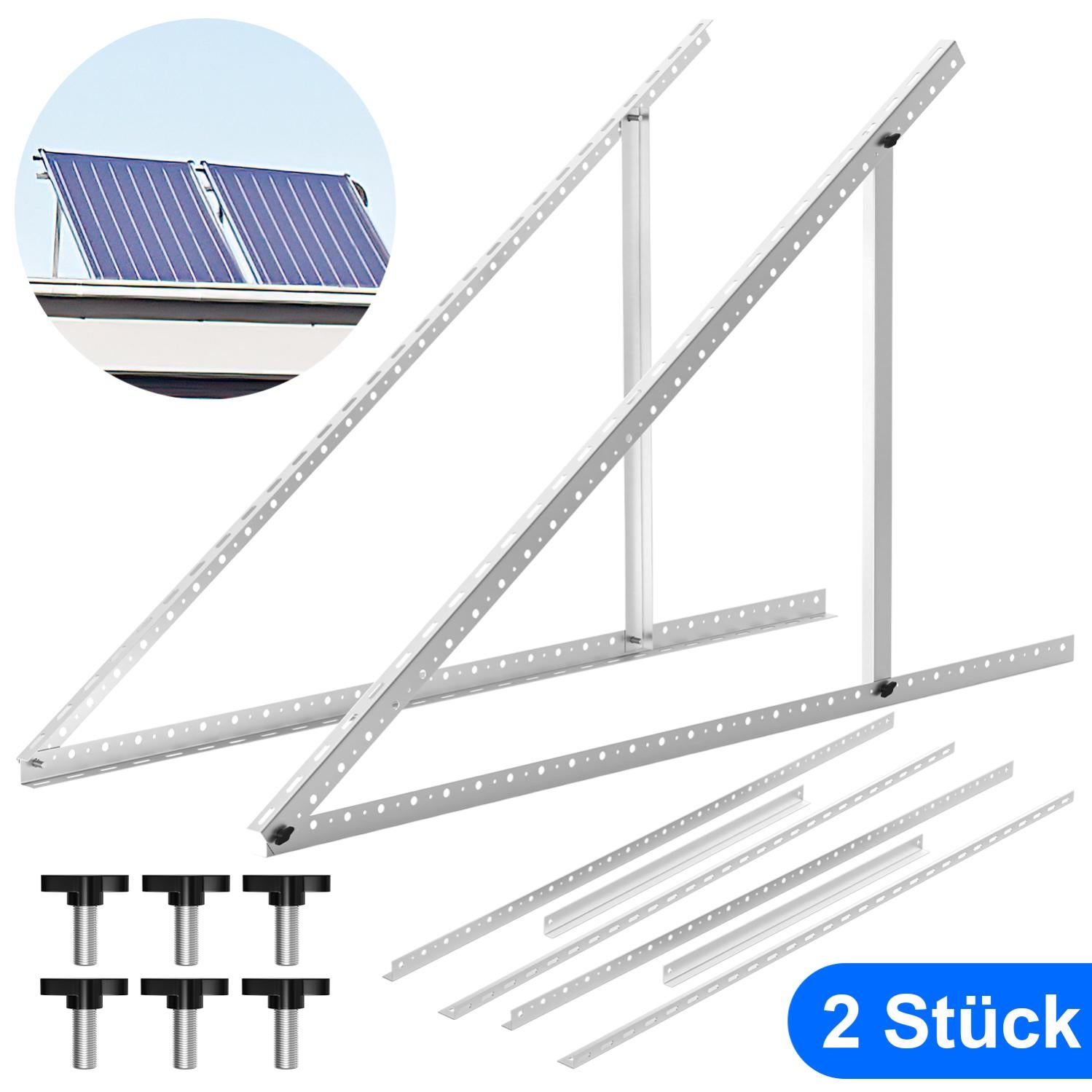 Supporto Regolabile Per Pannelli Solari Elevazione Fotovoltaica Angolo Di Inclinazione 15 30 2 Coppia 94944275 - Foto 10