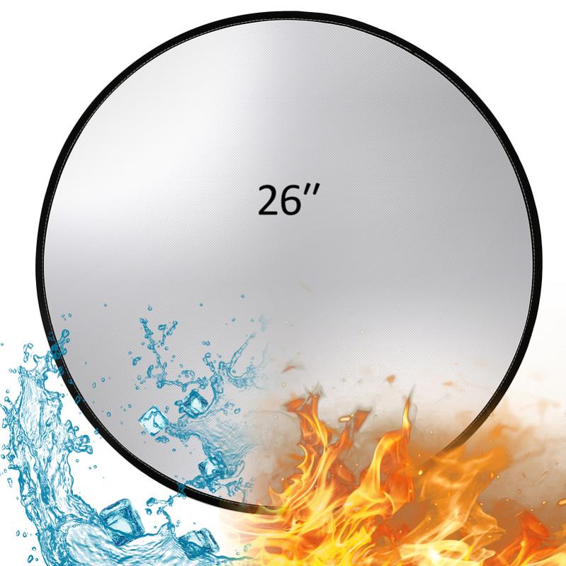 Tappetino Protettivo Per Barbecue – Sottogriglia Ignifugo 124x75 Cm, Resistente Al Calore, Anti-olio E Antiscivolo Per Patio E Terrazzo